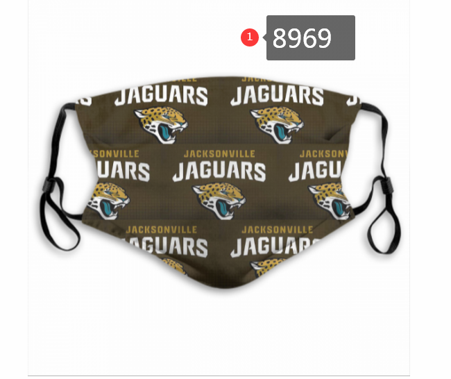 2020 NFL Jacksonville Jaguars #4 Dust mask with filter->nfl dust mask->Sports Accessory